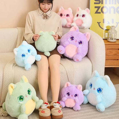 Kawaii Pudgy Cat Plushie – Cute Chonky Cat Soft Toy | 5 Colours | 25cm & 35cm