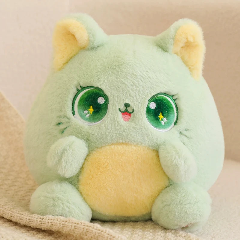 Kawaii Pudgy Cat Plushie – Cute Chonky Cat Soft Toy | 5 Colours | 25cm & 35cm