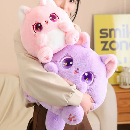 Kawaii Pudgy Cat Plushie – Cute Chonky Cat Soft Toy | 5 Colours | 25cm & 35cm