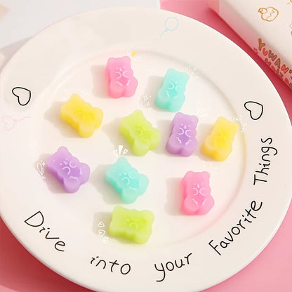 Kawaii Gummy Bear Erasers – Cute 5-Piece Bear-Shaped Rubber Eraser Set
