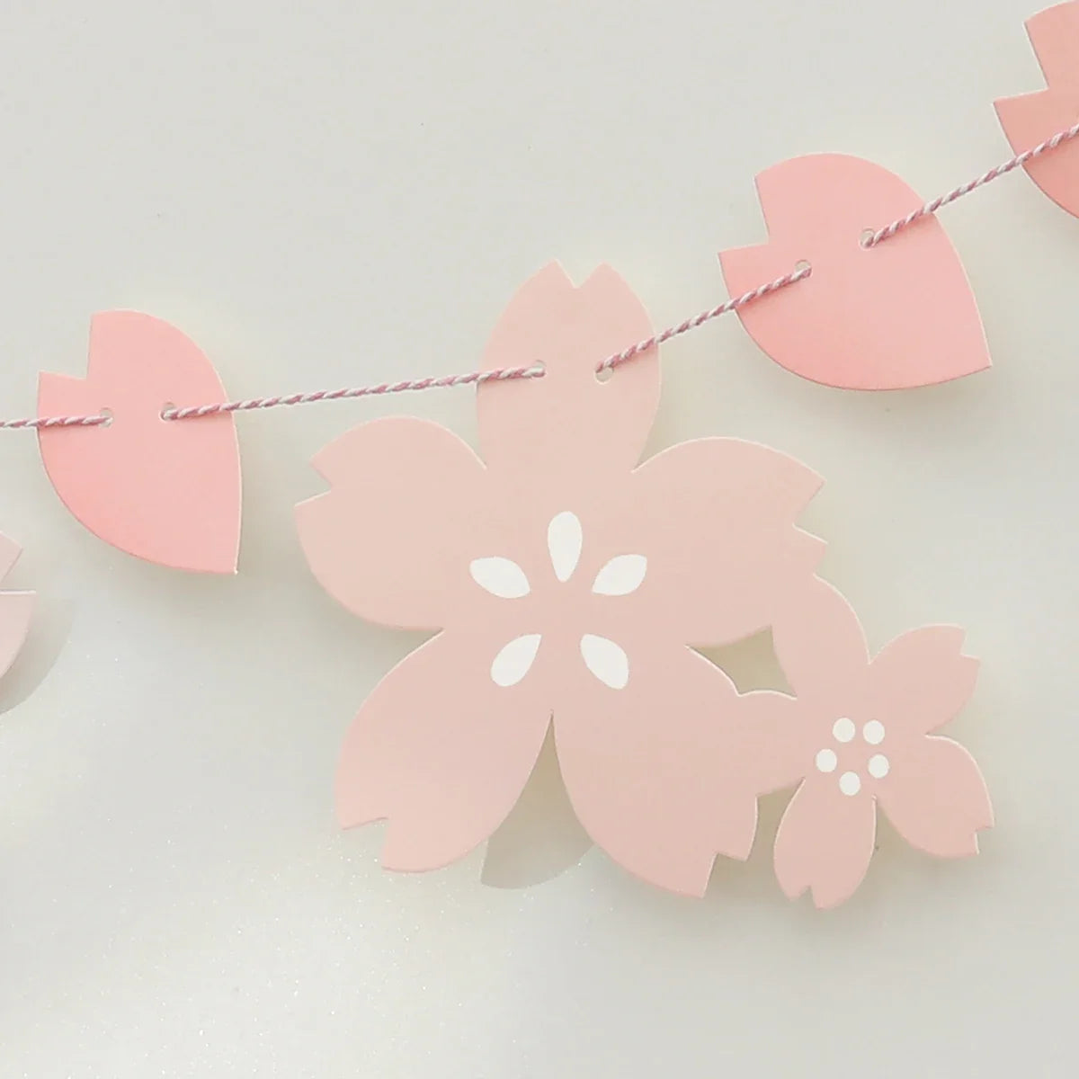 Kawaii Cherry Blossom Party Decoration – Paper Sakura Party Decor | Light Pink & Dark Pink | Kawaii Party Supplies
