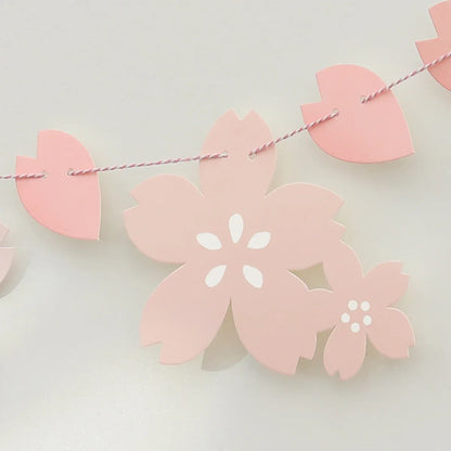 Kawaii Cherry Blossom Party Decoration – Paper Sakura Party Decor | Light Pink & Dark Pink | Kawaii Party Supplies