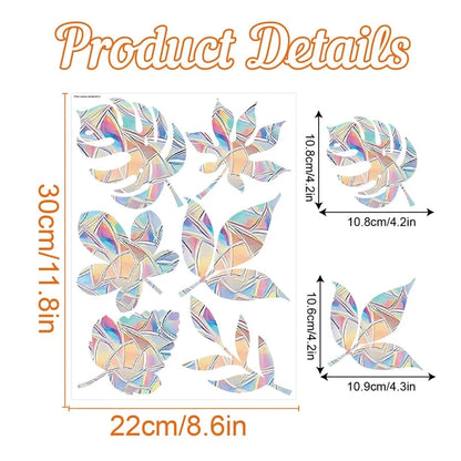 Rainbow Suncatcher Window Stickers – Holographic Prism Decals | 11 Designs | Mushrooms, Stars, Rabbits, Dragonflies & More | Home & Nursery Gift