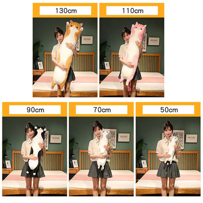 Long Cat Plush Toys - Soft Nap Pillow & Home Decor | 50-130cm Cute Gift for Kids & Girls