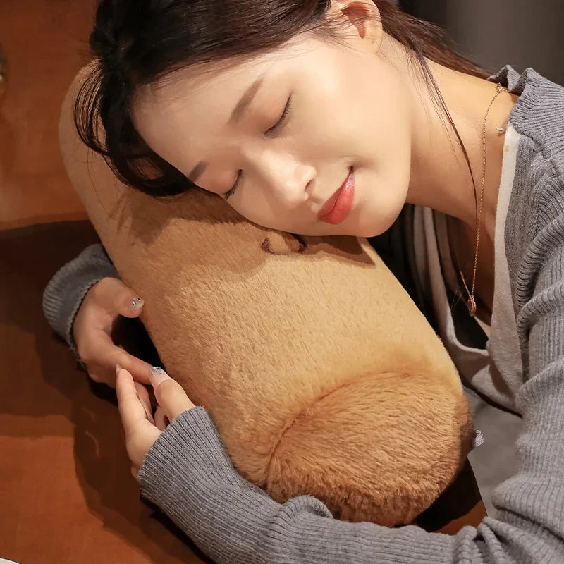 Kawaii Capybara Plush Pillow – Soft Huggable Cushion | 60x40cm & 70x50cm | Capybara Gift | Sofa Bed Bedroom Decor