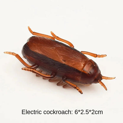 Interactive Mini Electric Bug Cat Toy – Battery Operated Flip Beetle