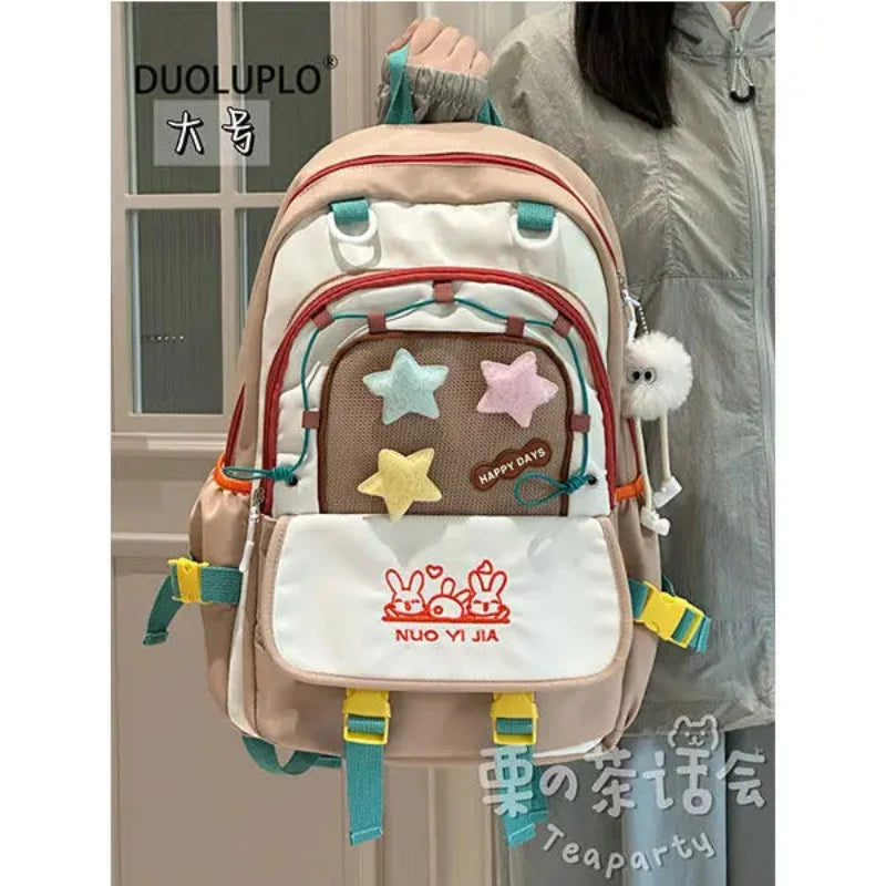 Kawaii Star Chaser Backpack – Celestial Nylon Bag | 6 Colours | Small & Large