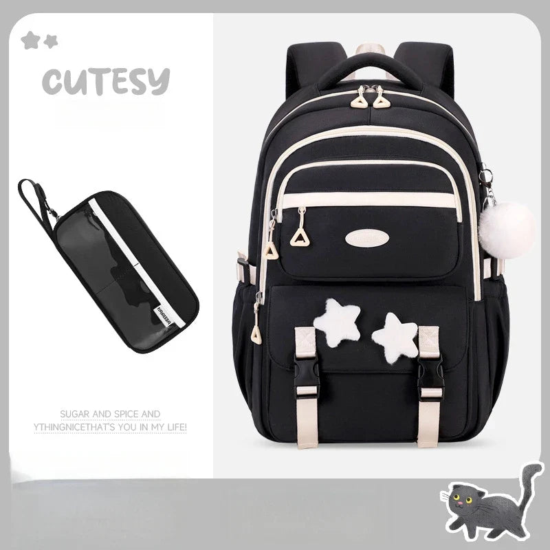 Kawaii Backpack Set | Cute 12-Inch School Bag with Accessories