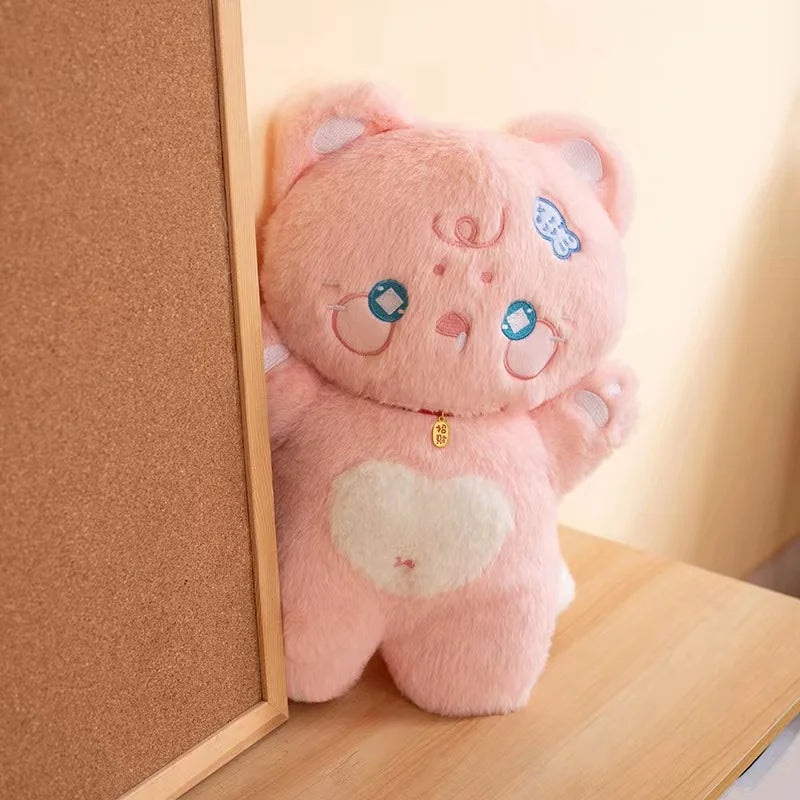 Kawaii Sweet Hugs Cat Plushie – Soft Huggable Stuffed Animal | 38cm | 3 Colours