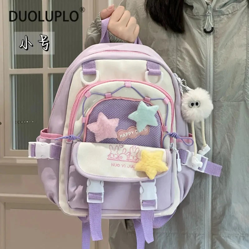 Kawaii Star Chaser Backpack – Celestial Nylon Bag | 6 Colours | Small & Large