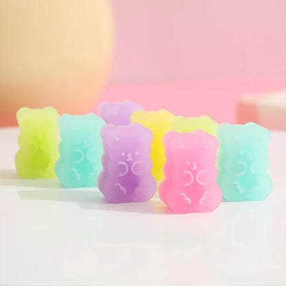 Kawaii Gummy Bear Erasers – Cute 5-Piece Bear-Shaped Rubber Eraser Set