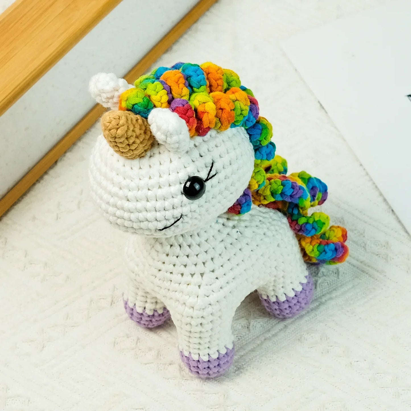 Kawaii Unicorn Crochet Kit for Beginners – Complete Amigurumi Starter Set | Everything Included | Cute Craft Gift