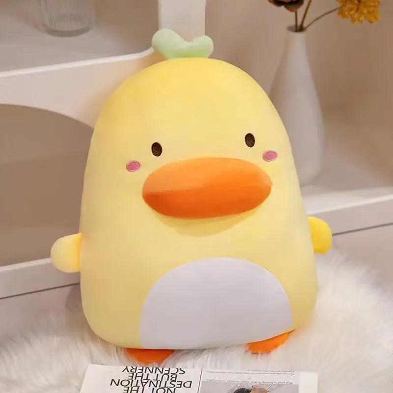 Kawaii Derpy Duck Plushie – Giant 45cm Squishy Duck Stuffed Animal | Funny Cute Gift