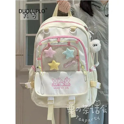 Kawaii Star Chaser Backpack – Celestial Nylon Bag | 6 Colours | Small & Large
