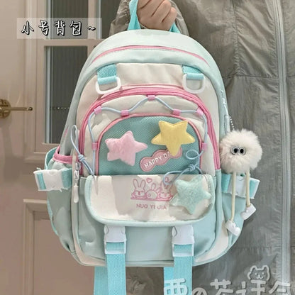 Kawaii Star Chaser Backpack – Celestial Nylon Bag | 6 Colours | Small & Large