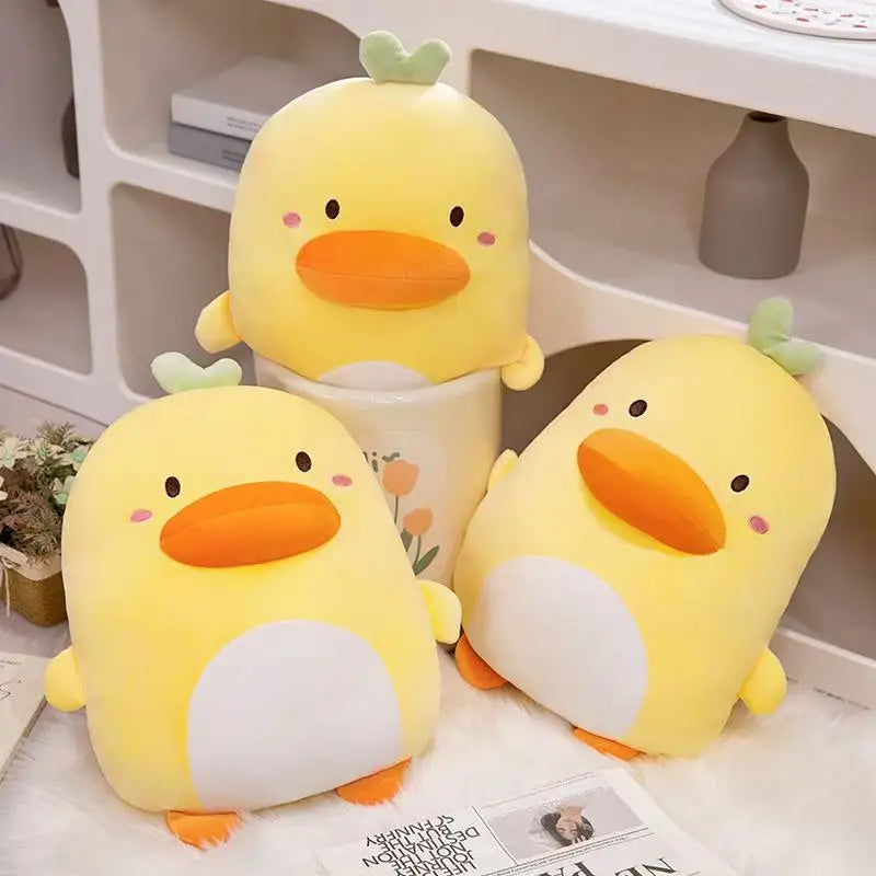 Kawaii Derpy Duck Plushie – Giant 45cm Squishy Duck Stuffed Animal | Funny Cute Gift