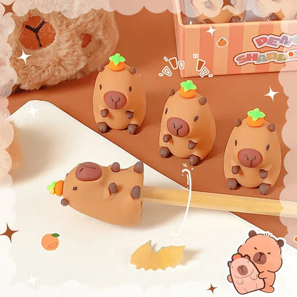 Kawaii Capybara Pencil Sharpener – Cute Novelty Pencil Sharpener | Fun Kawaii Stationery Gift