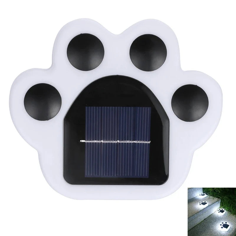 Kawaii Solar Cat Paw Light – Cute Outdoor Garden & Patio Decor | White & Warm White