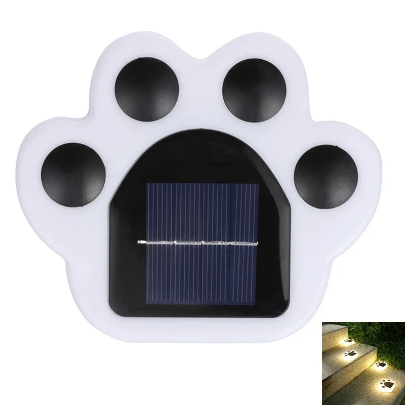Kawaii Solar Cat Paw Light – Cute Outdoor Garden & Patio Decor | White & Warm White