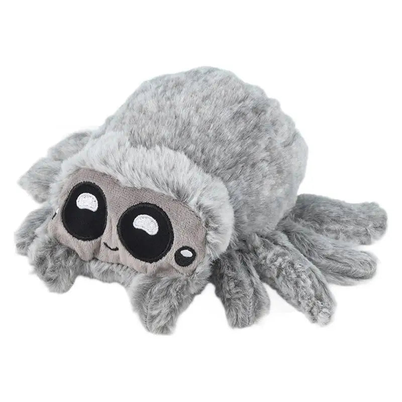 Kawaii Cute Spider Plushie – Soft Stuffed Spider Toy | Brown, Grey & Pink | 11x17cm