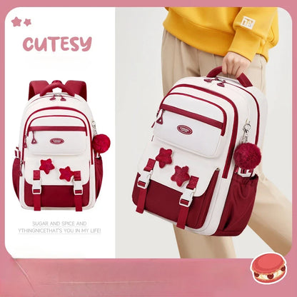 Kawaii Backpack Set | Cute 12-Inch School Bag with Accessories