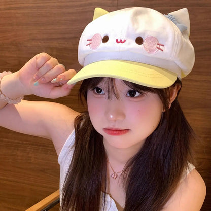 Kawaii Cat Ears Hat – Cute Polyester Cap | One Size | Adjustable Fit