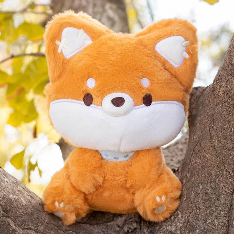 Kawaii Big Tailed Fox Plushie – Fluffy Soft Fox Stuffed Animal | 23cm Cute Fox Toy
