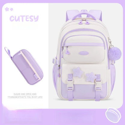 Kawaii Backpack Set | Cute 12-Inch School Bag with Accessories