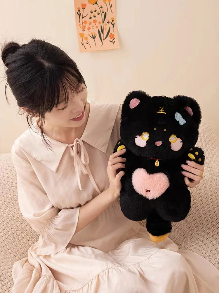 Kawaii Sweet Hugs Cat Plushie – Soft Huggable Stuffed Animal | 38cm | 3 Colours