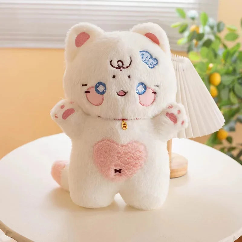 Kawaii Sweet Hugs Cat Plushie – Soft Huggable Stuffed Animal | 38cm | 3 Colours