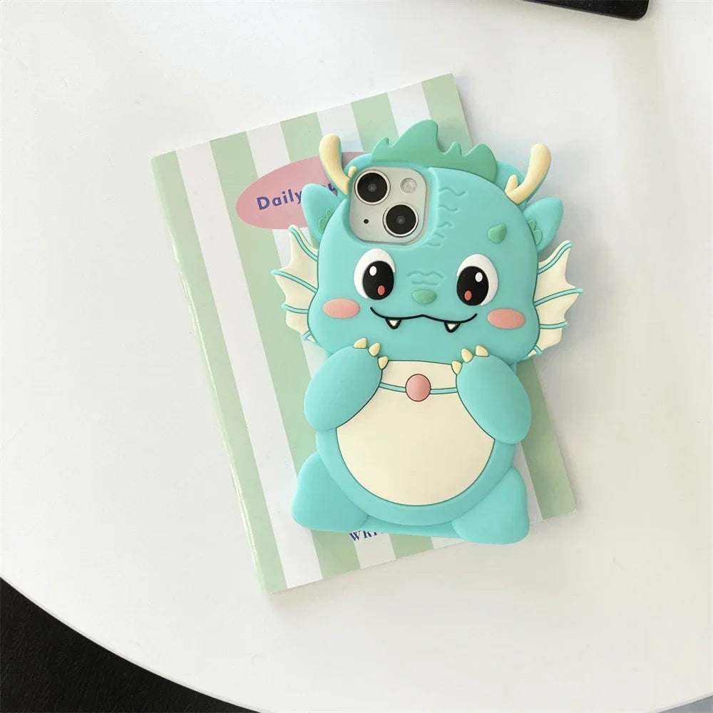 Kawaii Dragon iPhone Case – Cute Dragon Phone Case | iPhone 11 to 15 Pro Max | Kawaii Fantasy Accessories