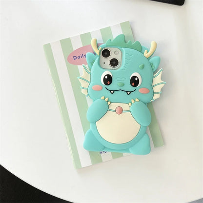 Kawaii Dragon iPhone Case – Cute Dragon Phone Case | iPhone 11 to 15 Pro Max | Kawaii Fantasy Accessories