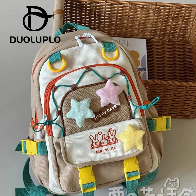Kawaii Star Chaser Backpack – Celestial Nylon Bag | 6 Colours | Small & Large