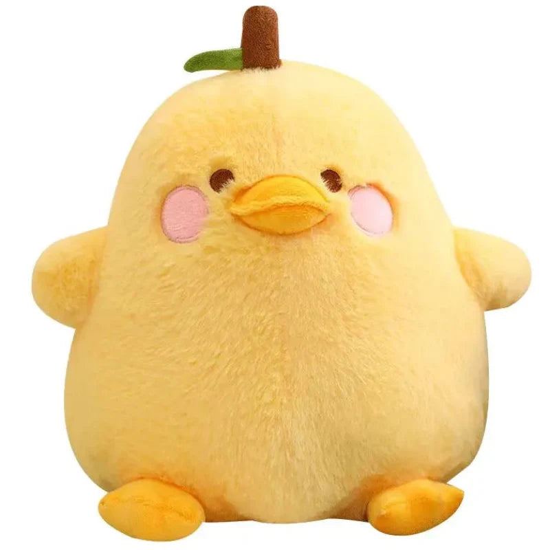 Kawaii Duck Pear Plushie | Cute Fruit Animal Stuffed Toy | 20–40cm