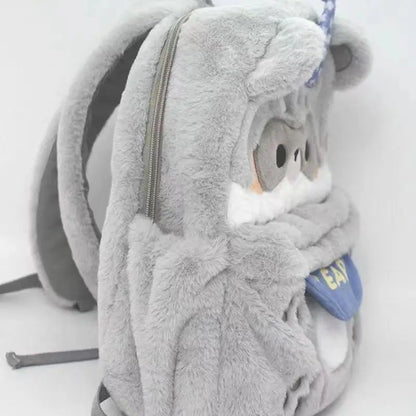 Kawaii Raccoon Bear Backpack – Cute Animal School & Everyday Bag | 28x30x10cm