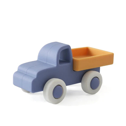 Silicone Baby Vehicle Toy – Soft Push-Along Truck, Car, Ambulance & Plane | Food-Grade BPA-Free | Montessori Teether | 0–12 Months Baby Gift