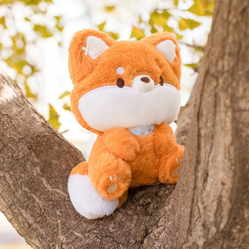 Kawaii Big Tailed Fox Plushie – Fluffy Soft Fox Stuffed Animal | 23cm Cute Fox Toy