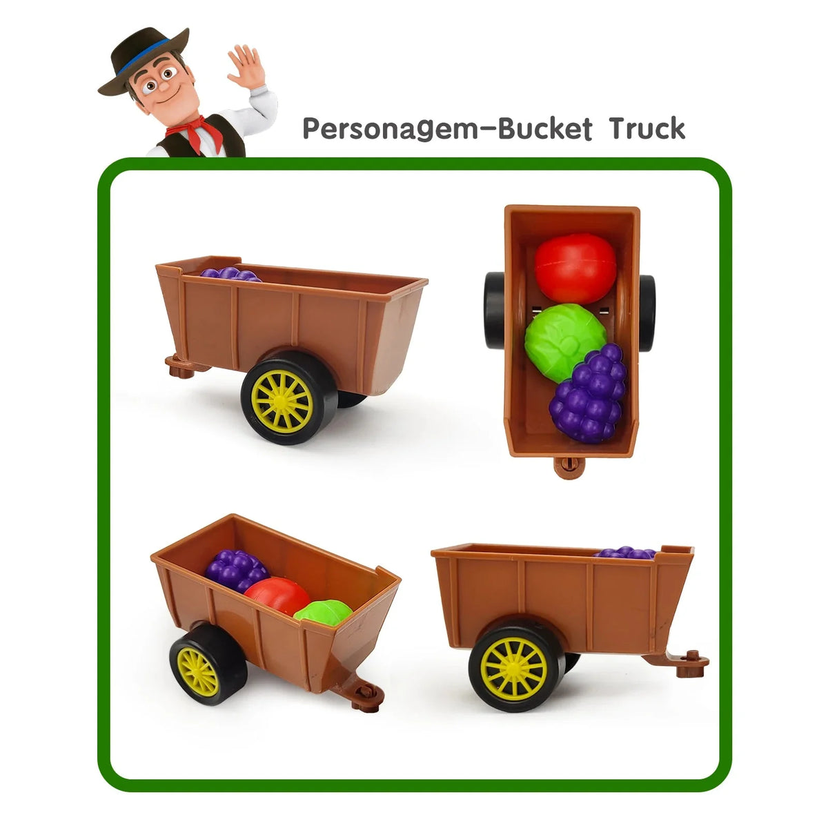 La Granja de Zenón Pull-Back Car Toy Set – Bartolito, Farm Animals & Play Mat | Official Licensed | Ages 1–3 | Kids Birthday Gift