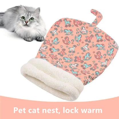 Autumn Winter Cat Kennel – Closed Cozy Sleeping Bag for Cats
