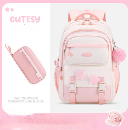 Kawaii Backpack Set | Cute 12-Inch School Bag with Accessories