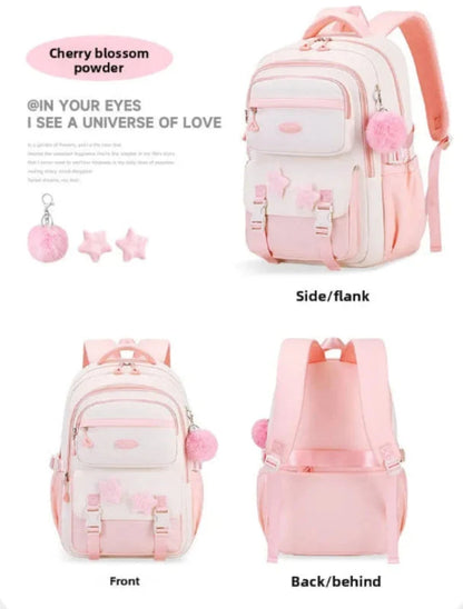Kawaii Backpack Set | Cute 12-Inch School Bag with Accessories
