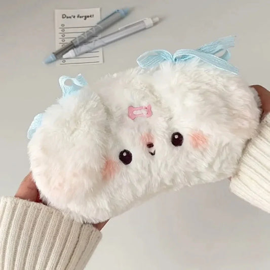 Sweet Plush Puppy Pencil Bag