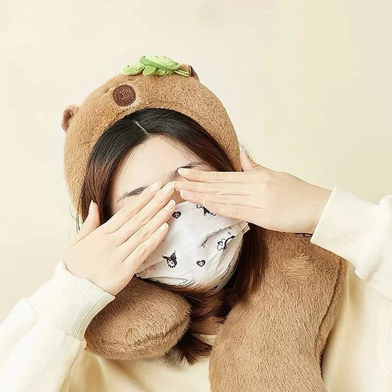 Kawaii Capybara Plush Headband – Cute Soft Animal Hair Accessory | 4 Designs