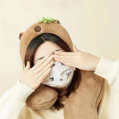 Kawaii Capybara Plush Headband – Cute Soft Animal Hair Accessory | 4 Designs