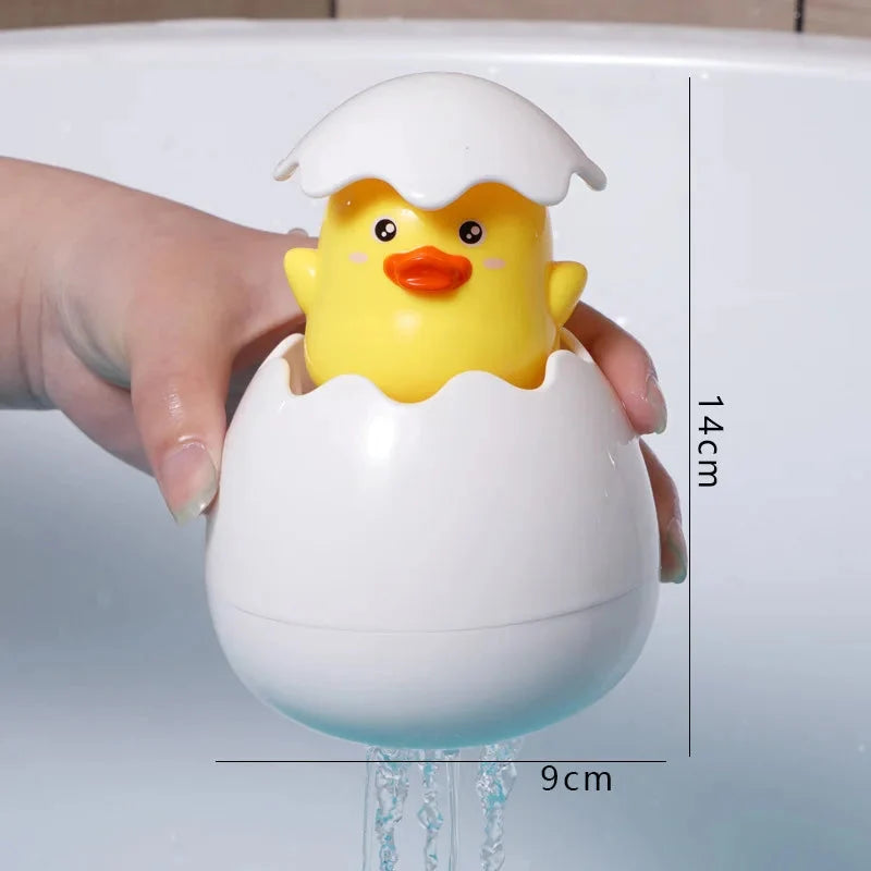 Baby Bath Toy Water Sprinkler – Cute Duck & Penguin Egg Design | Squeeze & Spray | Bath, Shower & Pool | Kids Gift
