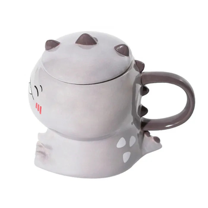 Kawaii Dinosaur Ceramic Mug – Cute 450ml Dino Cup | 3 Designs