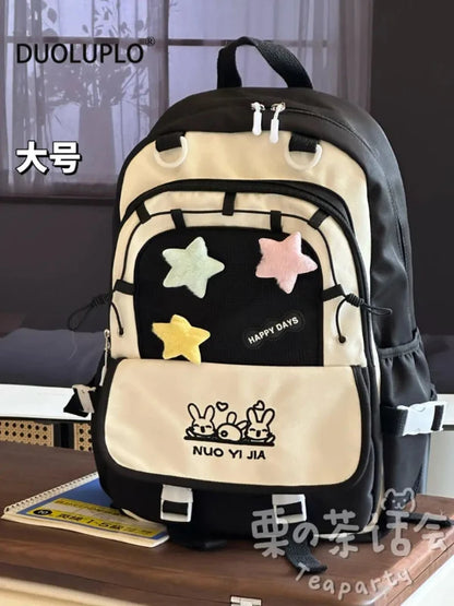 Kawaii Star Chaser Backpack – Celestial Nylon Bag | 6 Colours | Small & Large