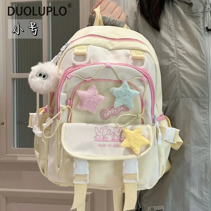 Kawaii Star Chaser Backpack – Celestial Nylon Bag | 6 Colours | Small & Large