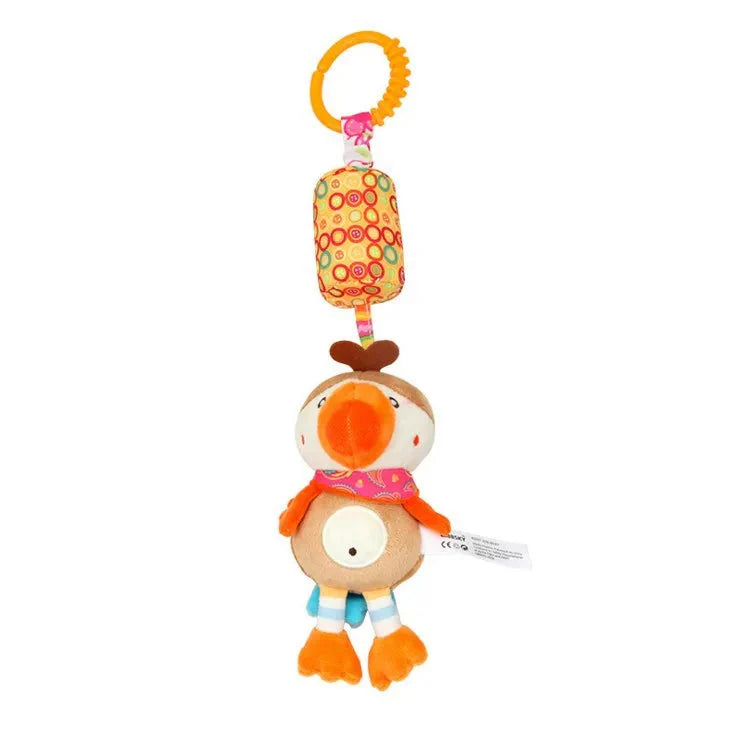 Newborn Baby Plush Stroller Toys Hanging Rattle