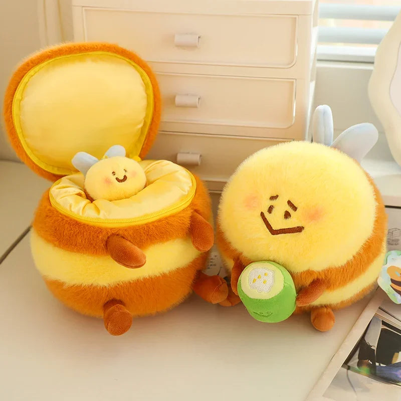Kawaii Squishy Bee Plushies | Soft Stuffed Animal Cuddle Toy